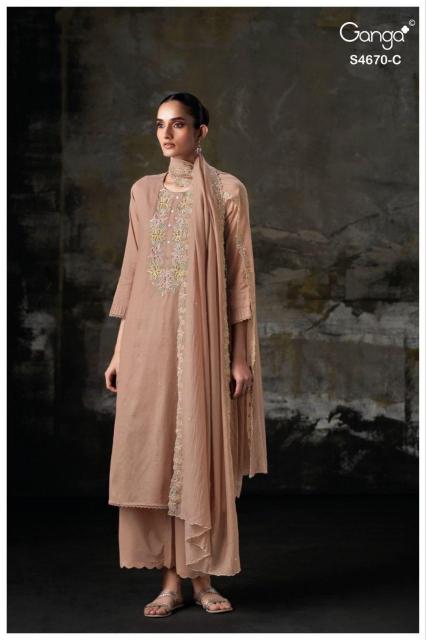 Ganga piyasha 4670 best wholesaler of dress materials in surat